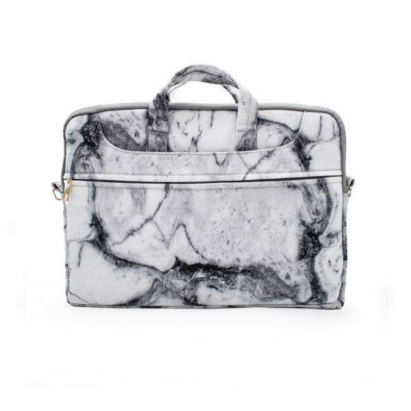 White Marble Laptop Bag
